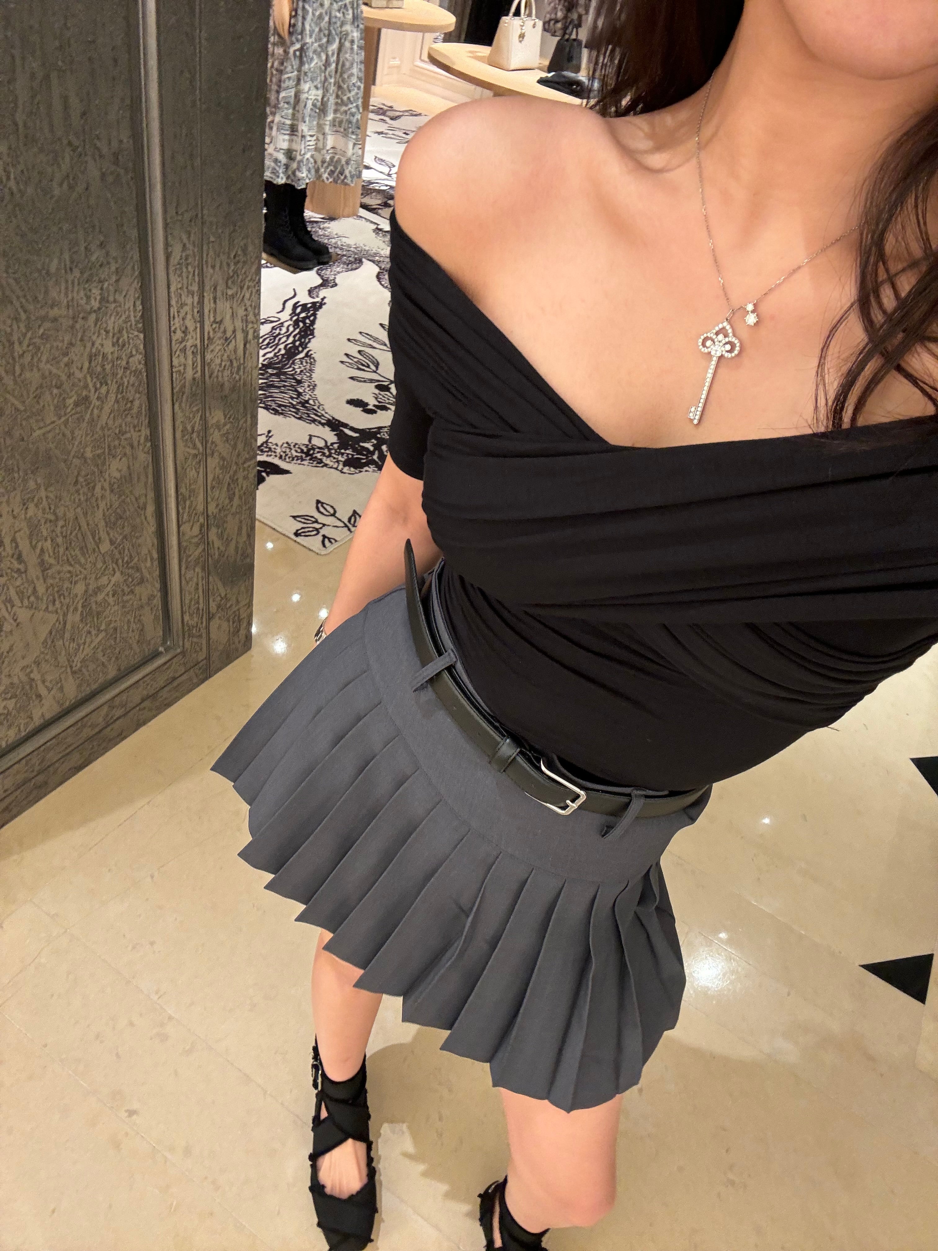 Cathy Pleats Skort