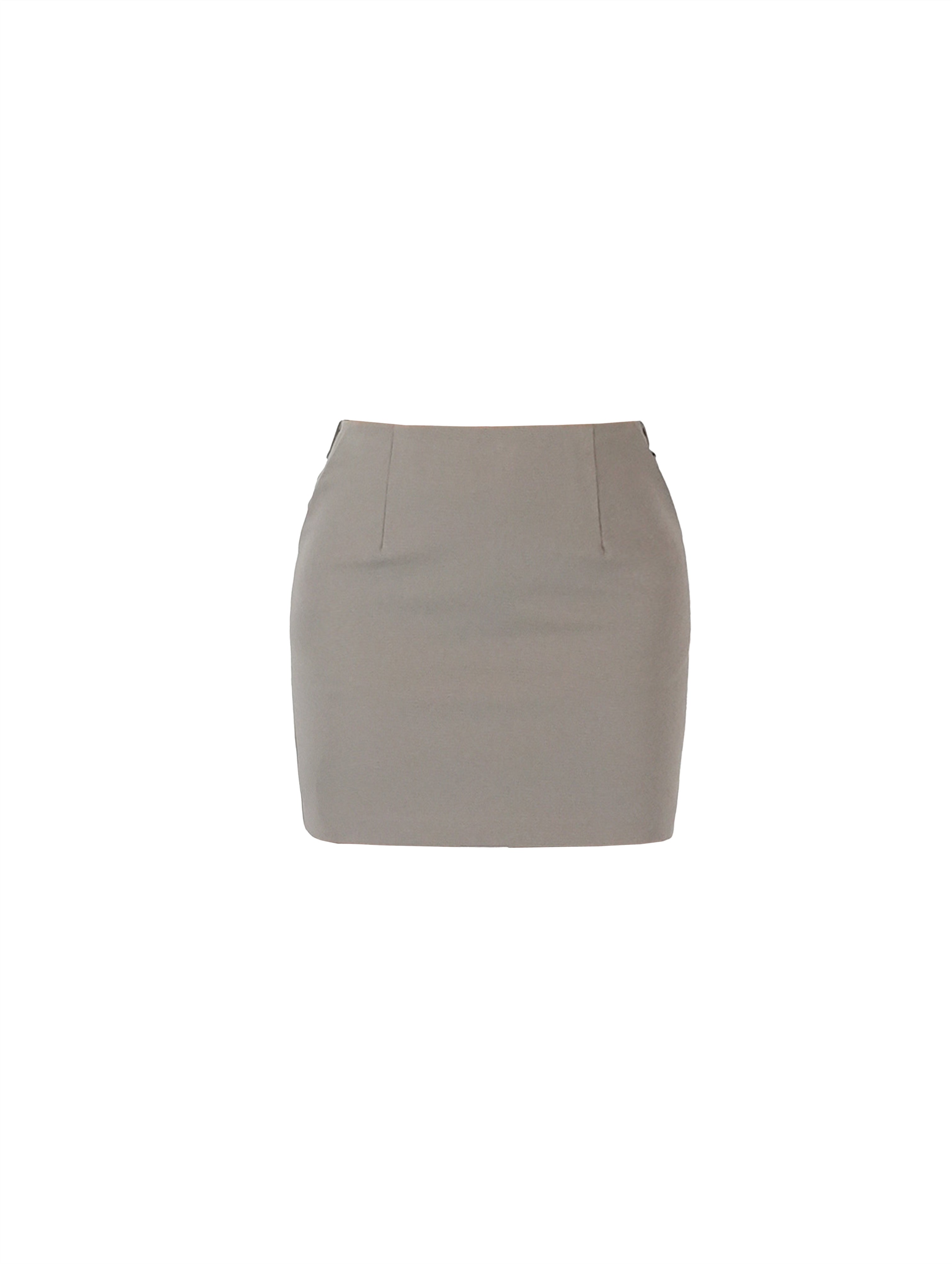 Pleats Layer Clip Miniskirt