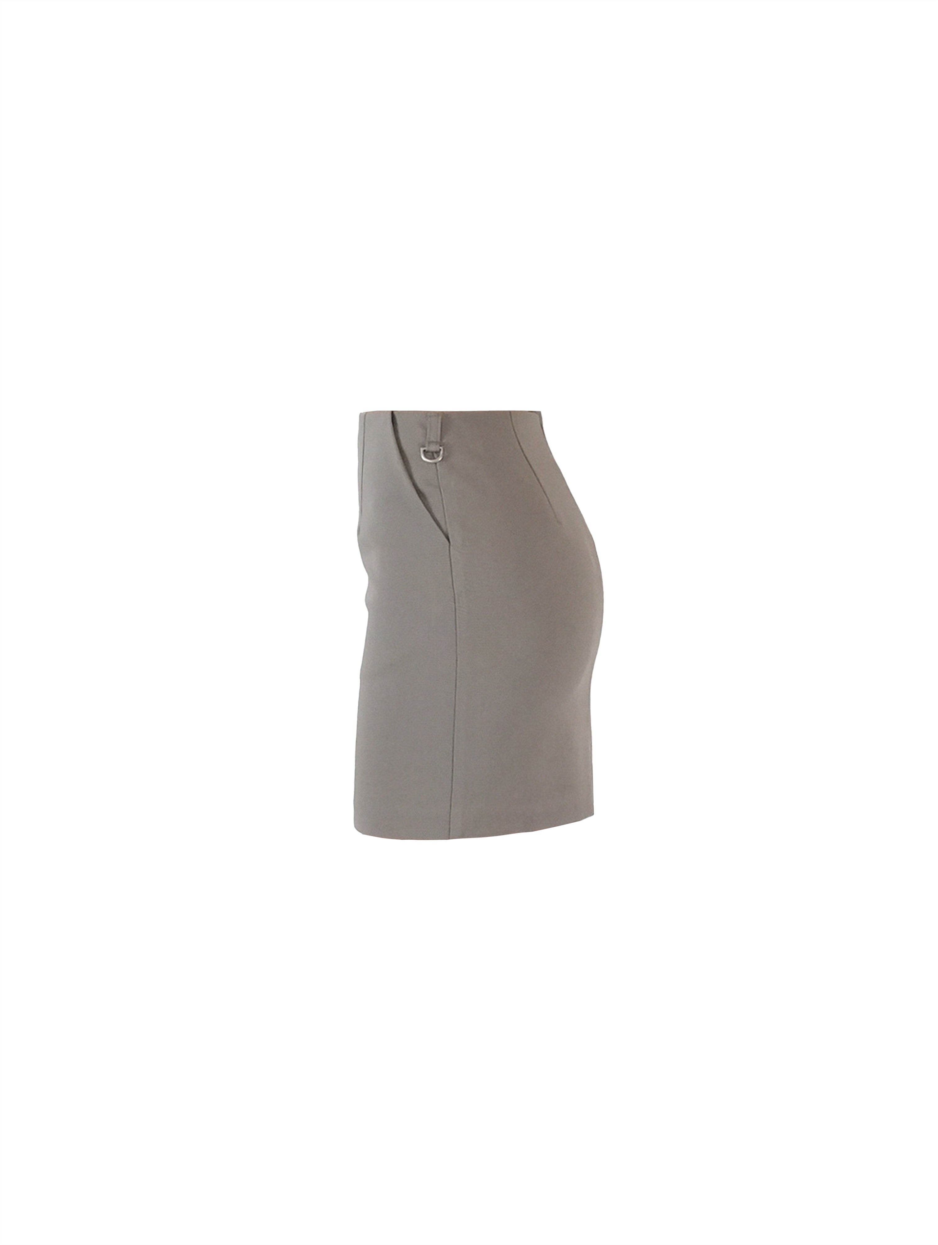 Pleats Layer Clip Miniskirt